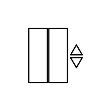 Elevator icon. Element of otel and motels for mobile concept and web apps. Thin Stock Illustration