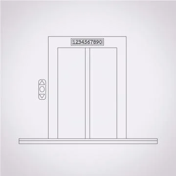 Elevator icon イラスト素材
