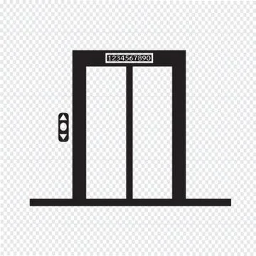 Elevator icon Illustrazione stock