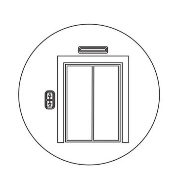 Elevator icon Ilustración de archivo