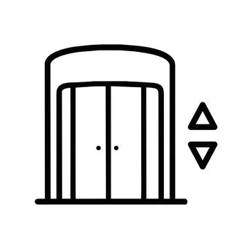 Elevator icon illustration Ilustración de archivo