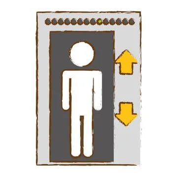Elevator icon image Ilustración de archivo