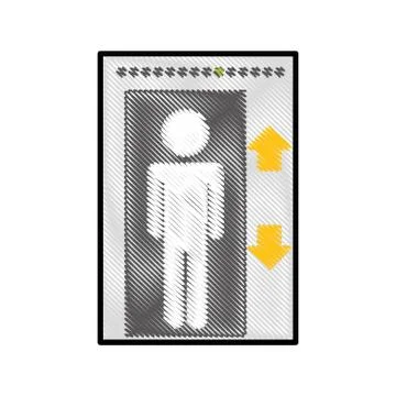 Elevator icon image Ilustración de archivo