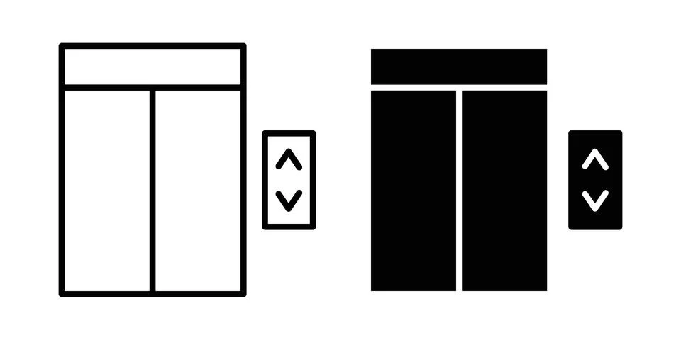 Elevator icon or illustration vector symbols 스톡 일러스트