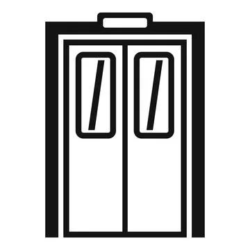 Elevator icon, simple style Stock Illustration