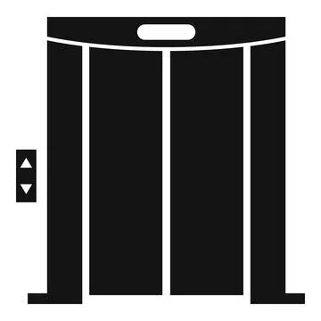 Up elevator icon, simple style Stock Illustration