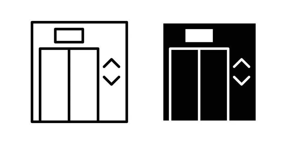 Elevator icon vector design illustrations 스톡 일러스트