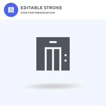 Elevator icon vector, filled flat sign, solid pictogram isolated on white, lo Stock Illustration