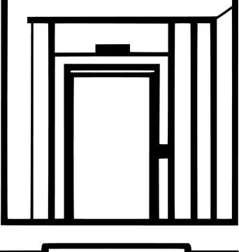Elevator icon vector symbol design illustration Illustrazione stock