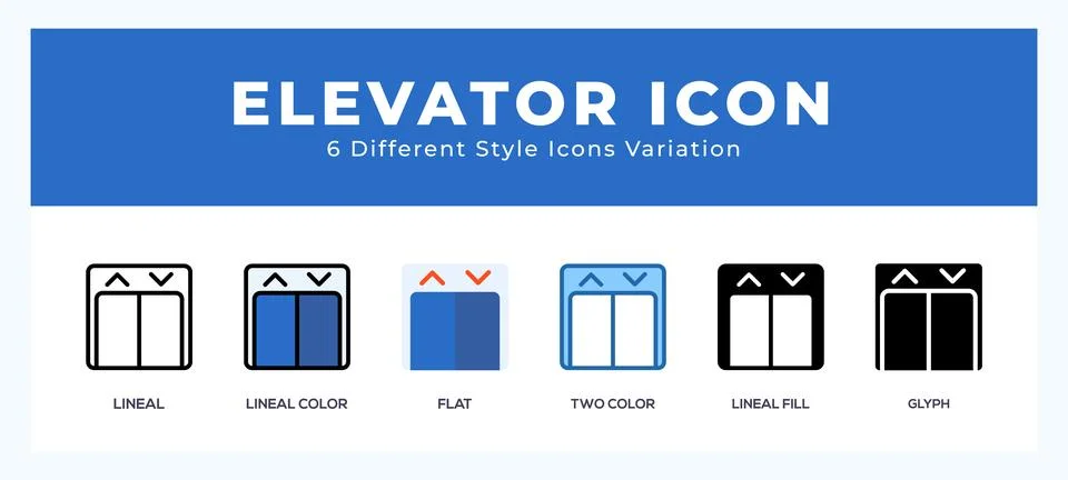 Elevator icon for web. mobile apps and ui. Stock Illustration