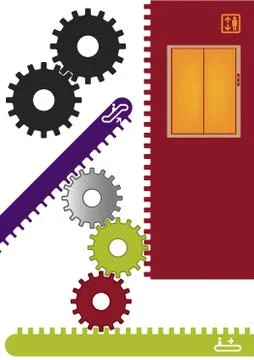 Elevator Ilustración de archivo