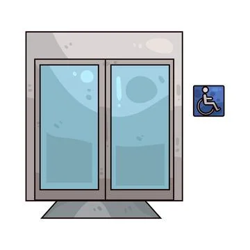 Elevator illustration 스톡 일러스트