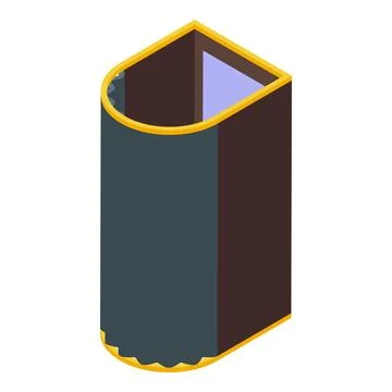 Elevator inside building shaft going up isometric view Stock Illustration