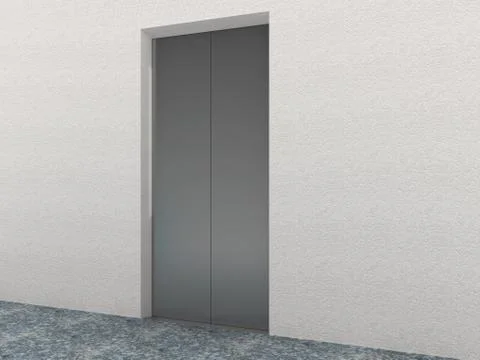 Elevator interior Stock Illustration