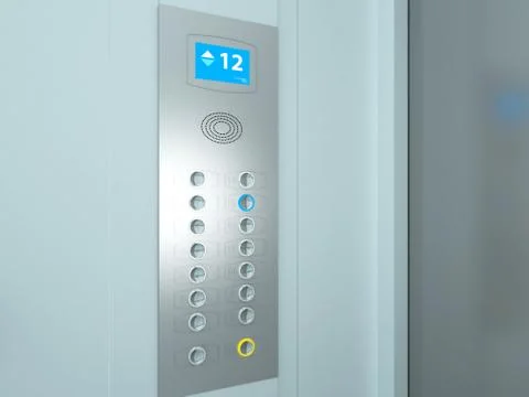 Elevator interior Stock Illustration