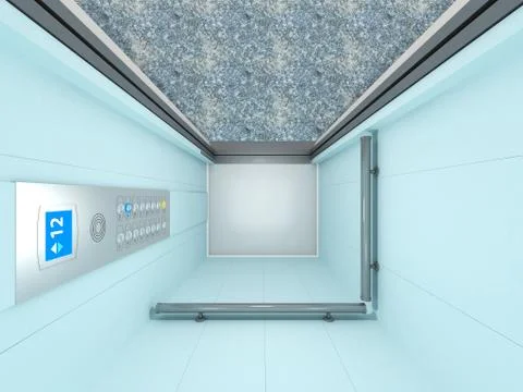 Elevator interior Stock Illustration