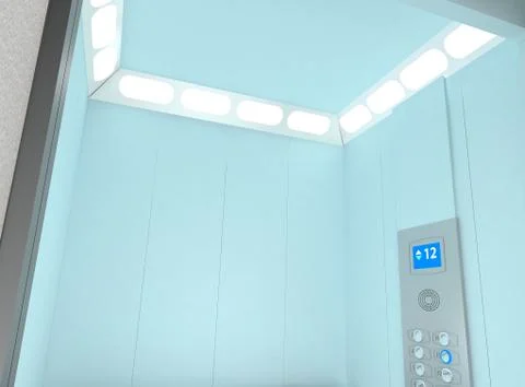 Elevator Interior Stock Illustration