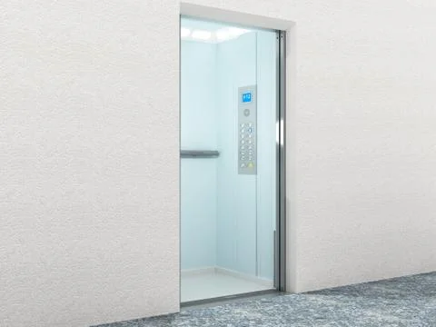 Elevator Interior Stock Illustration