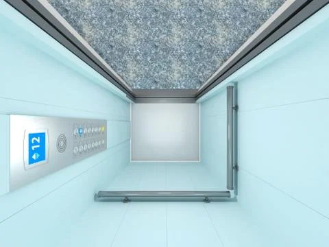 Elevator Interior Stock Illustration