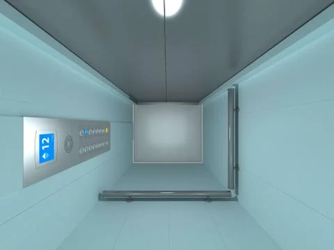 Elevator Interior Stock Illustration