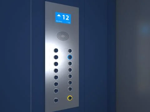 Elevator Interior Stock Illustration