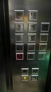 Elevator keys in building Stock Photos