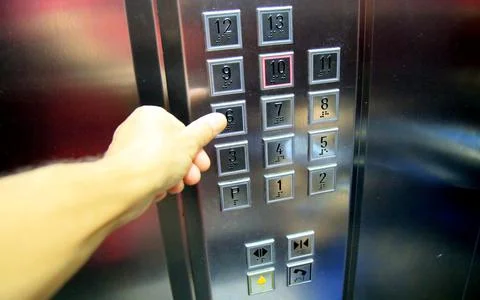 Elevator keys in building Stock Photos