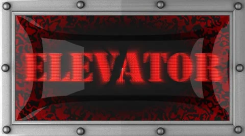 Elevator on led Stock Footage 8705786