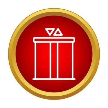 Elevator lift up down arrows control button Stock Illustration