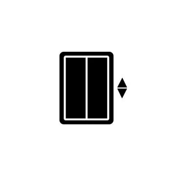 Elevator, lift icon. Vector on isolated white background. EPS 10 Stock Illustration