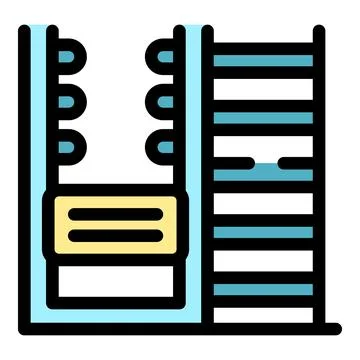 Elevator lifting platform and staircase access in building Ilustración de archivo