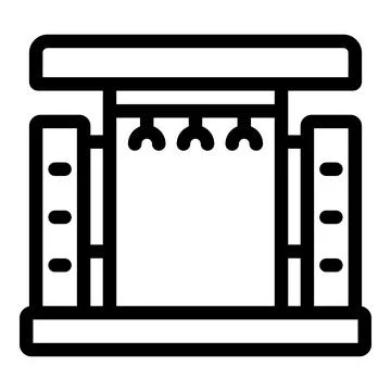 Elevator lifting system moving between floors in building Ilustración de archivo