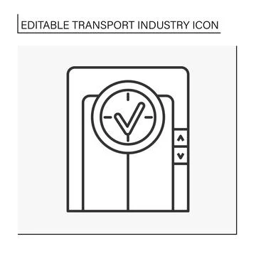 Elevator line icon Stockillustratie