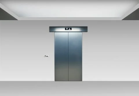 Elevator in a modern hall Stock Photos