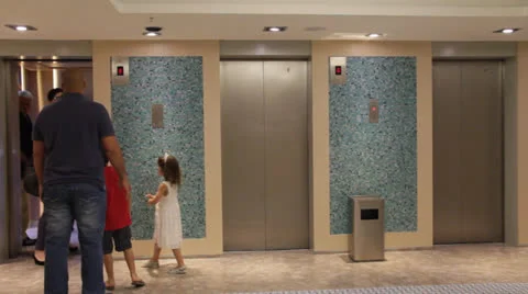 Elevator in the modern hotel Stock Footage 24210947