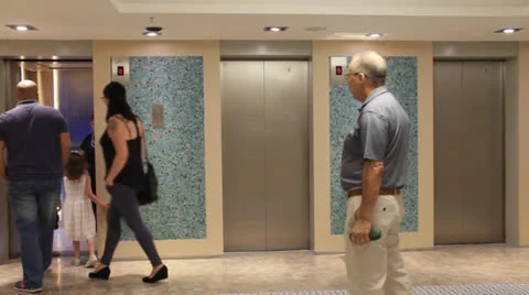 Elevator in the modern hotel Stock Footage 24211753