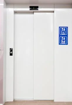 Elevator for mothers and physically disabled Stock Photos