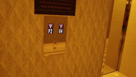 Elevator Movement in Dubai Building 스톡 동영상 297249816
