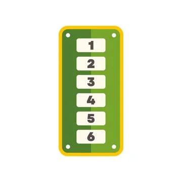 Elevator panel selecting floor numbers vector icon Ilustración de archivo