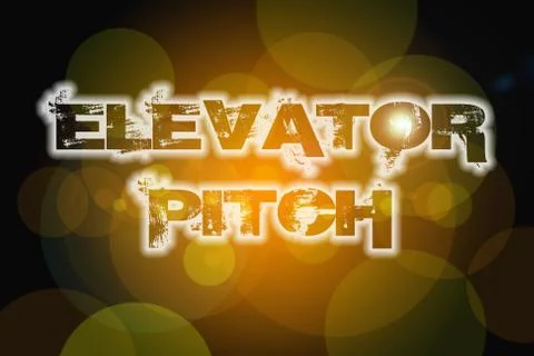 Elevator pitch concept Illustrazione stock