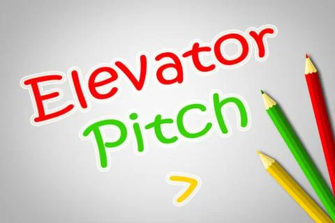 Elevator pitch concept 스톡 일러스트