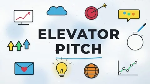 Elevator Pitch Doodles Animation Creative Presentation Motion Graphics Business Stock Footage 347923883