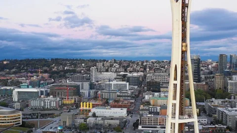 Elevator to the Seattle Space Needle 4k Stock Footage 95616845