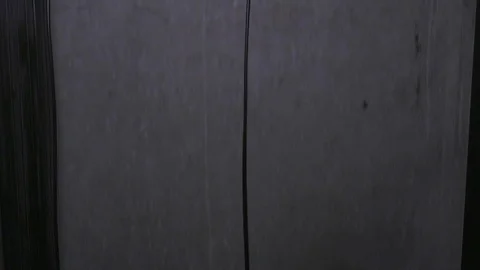 Elevator shaft. The movement of the Elevator down. Part 2. Stock Footage 104184838