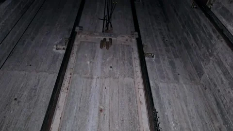 An Elevator shaft, still under construction before installing the elevator Video stock 271260857