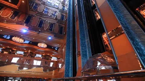 Elevator on the ship 3 Stock Footage 8972139