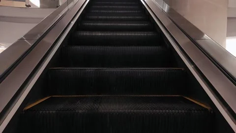 Elevator in a shopping center that goes up Stock Footage