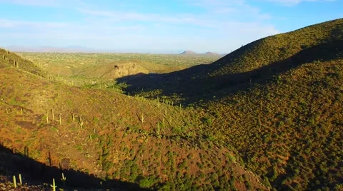 Elevator shot high up desert.mp4 Stock Footage 54259541