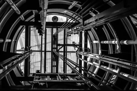 Elevator structure Stock Photos