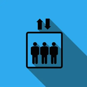 Elevator symbol 스톡 일러스트